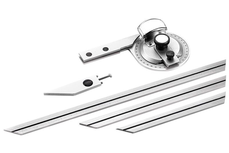 DERECELİ MERCEKLİ GÖNYE (3PARÇALI) / 0 - 10 X 0,01MM 0 - 360 DERECE