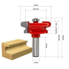 SAPLI KULP FREZESİ -  12MM