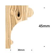GÖBEKLİ PROFİL FREZESİ GENİŞ İÇ KAVİSLİ KORDONLU MODEL