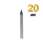 ÇİZİM - YAZI - OYMA KARBÜRÜ - 6MM 60 DERECE - 20 ADET